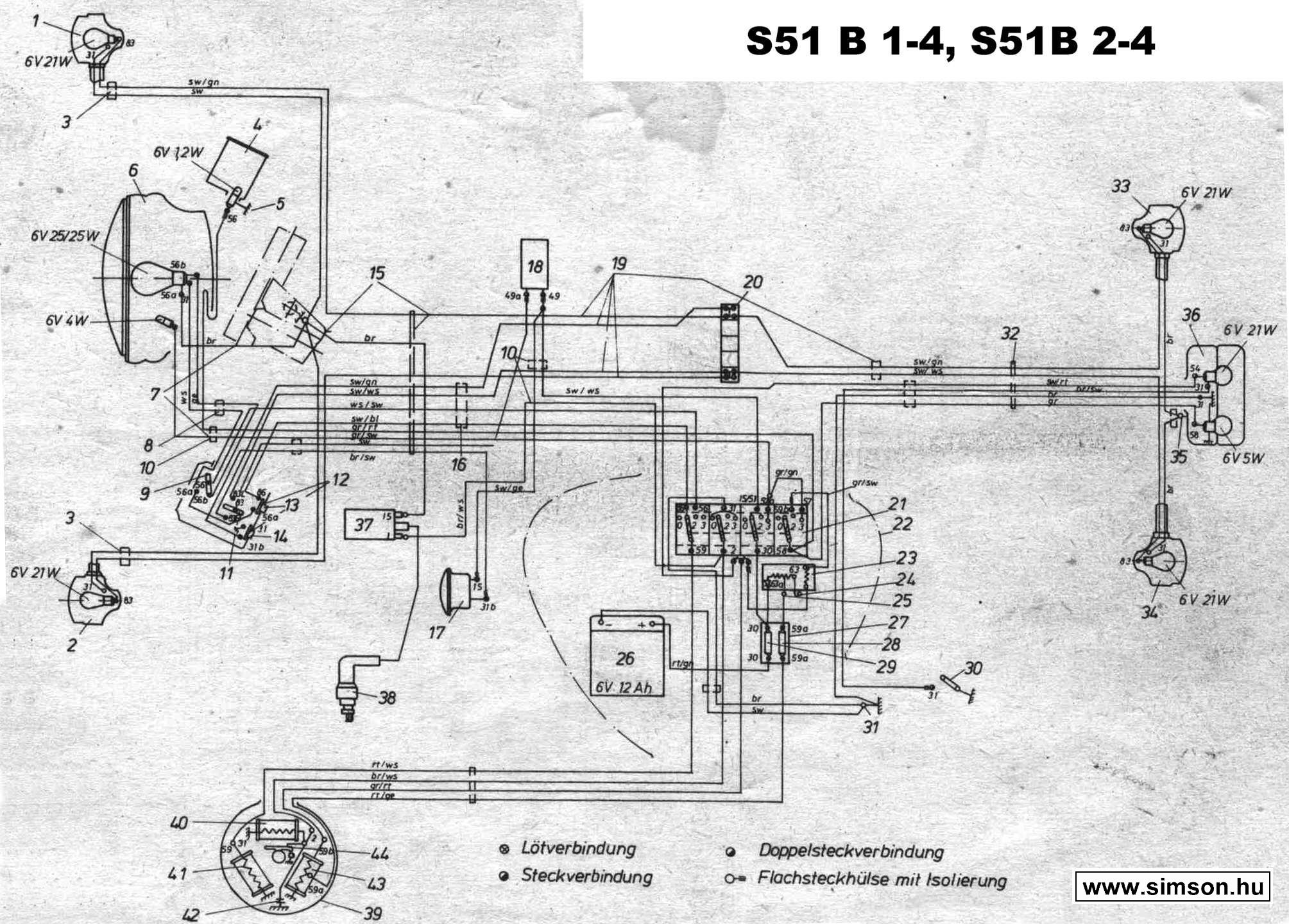 Simson S51 Schaltplan S51 6v Elektronik Pdf - Wiring Diagram